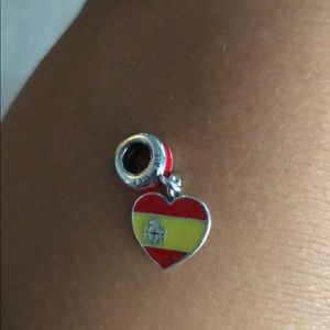 Spain flag pandora charm